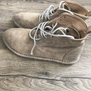 Marsell lace up suede bootie, 35